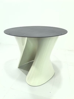 Meubles de jambe de salon Base de table à manger tulipe en fibre de verre ovale de qualité de luxe noire ou blanche pour table à manger tulipe