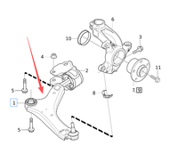 Bras inférieur avant de qualité OE 31317663 pour S60 V60 XC70, bras de commande du système de suspension du véhicule.