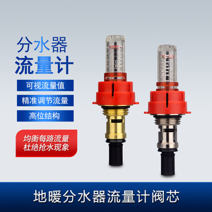 Vanne de régulation de débit 1QL avec affichage visuel pour système d'eau chaude, type de coupure réglable, collecteur à passage direct - Product Image 5