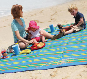 الشاي ، بطانية تخييم كبيرة مقاومة للماء ، من خلال 4 حلقات زاوية - Product Image 3