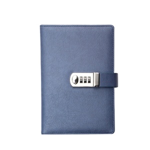 Custom Printing Pu Leather Cover Personalized <strong>Lockable</strong> Diary Hardcover Travel Journal A5 Business Stationary <strong>Notebook</strong> With Lock - Product Image 1