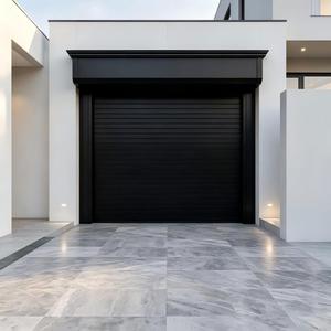 Porte de <span class=keywords><strong>garage</strong></span> à enroulement en aluminium électrique sur mesure, silencieuse, isolée, antivol, pour villa - Product Image 2