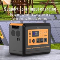 Estación de Energía Portátil de 2400W con 6000 Ciclos, Generador Solar con Función UPS, Puertos USB-C y AC para Emergencias y Uso en Exteriores