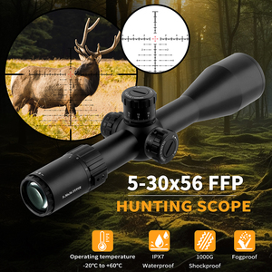 Ống ngắm săn bắn 5-30x56 FFP có chức năng Zero Stop, tháp điều chỉnh tầm xa, kính quang học khắc, phụ kiện chiến thuật, giá đỡ ngắm - Product Image 5