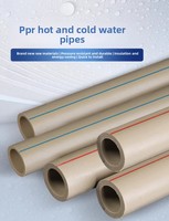 Tuyau d'alimentation en eau grise PPR en gros, résistant au sel et aux produits chimiques, longueur 4m, norme ISO, personnalisation disponible