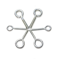 Sheep Eye Bolt Fastener Carbon Steel Galvanized M6*50mm Fully Threaded Flat Washer Zinc White
