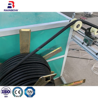 Ligne de production de tuyaux ondulés à mur unique en plastique nylon PVC PE faisant la machine à bon prix