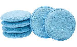 15cm China Wholesale Car Care Auto Detailing Gray Sponge Pad <strong>Suede</strong> Microfiber Car Ceramic Coating Wax <strong>Applicator</strong> - Product Image 2