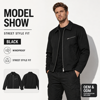 Veste de travail vintage pour homme personnalisée, en coton, manches longues, chaude pour l'hiver, coupe-vent, respirante, fermeture éclair