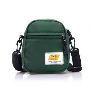 I-0260 Men's Casual Messenger Sling Bag Simple Crossbody Shoulder <b>Pouch</b> <b>with</b> Large Capacity Mini Fashionable Zipper <b>Pouch</b> - Product Image 5