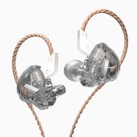 KZ EDX-auriculares dinámicos 1DD, cascos internos de graves HIFI con Monitor de oído, deportivos, con cancelación de ruido