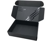 Boîte cadeau en carton ondulé auto-montable recyclable de luxe pour chaussettes, marques haut de gamme, personnalisée, avec lamination brillante mate et gaufrage
