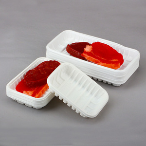 Disposable Trade assurance plastic fast food tray cheap black blue red white plastic tray