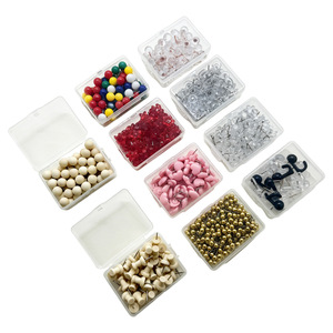 Hongzun Transparent Decorative Thumbtacks Plastic Bulletin <b>Board</b> Pins For Message <b>Board</b> - Product Image 5