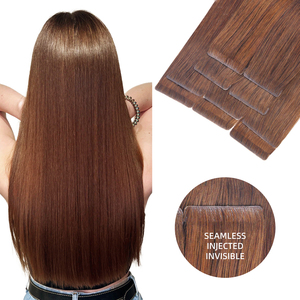 K.SWIGS Novedad al por mayor: Extensiones de cabello humano Remy chino de doble trama con cinta invisible, duraderas y sin enredos. - Product Image 1
