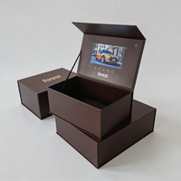 Boîte cadeau vidéo LCD personnalisée Forest Packing, écran HD 7 pouces, rechargeable par USB, pour la promotion de la marque d'entreprise