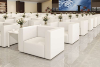 Chaise moderne commerciale de sofa de conférence de cuir véritable dans plusieurs couleurs pour l'usage d'hôtel et de villa