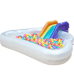 नई डिजाइन बच्चों गर्मियों में स्विमिंग पूल उच्च गुणवत्ता वाले पीवीसी इंद्रधनुष पूल सस्ते कीमत आउटडोर गार्डन पार्टी Inflatable फ्लोट