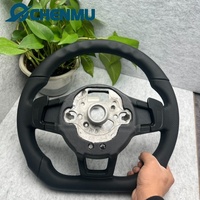 Volant de direction sport personnalisé en cuir pleine fleur pour Volkswagen VW Golf R 5 6 8 R Jetta Mk6 Polo Passat CC