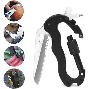Herramienta Multiusos Deportiva 5 en 1 de Acero Inoxidable, Personalizable y Resistente, con Mosquetón, Gancho en Forma de D, Destornillador y Abrebotellas - Product Image 4