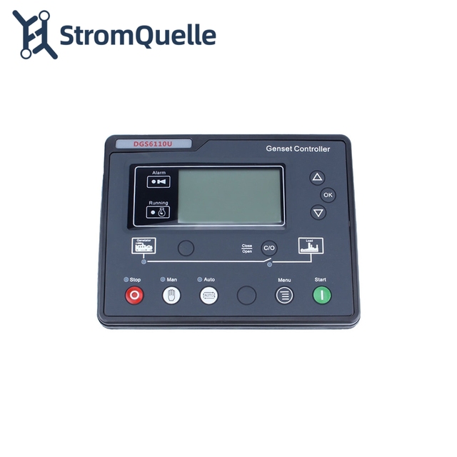 Diesel Genset ATS Control Box 6110U Auto Manual Start with LCD DGS 6110 AMF Generator Controller Generator Parts & Accessories