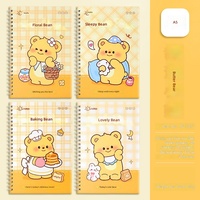 Carnet à spirales A5 A7 Kawaii, mini carnet de poche portable, papeterie pour élèves du primaire, cadeau mignon, personnalisable, vente en gros