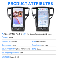 Unit Head Navigasi Mobil Android 14.8'' untuk Nissan Pathfinder 2012-2020 Sistem GPS Multimedia Carplay