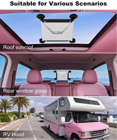 Support de fixation industriel en métal à ventouse pour Starlink Mini, fixation rapide sans perçage, support ABS pour pare-brise, toit, camping-car, camping