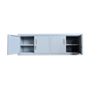 Kích Thước Thấp Kim Loại Hành Lý/Giày Lưu Trữ Đôi Lớp Tủ 4 Cửa Nhỏ Locker - Product Image 1