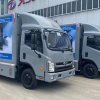 Camion Scène Mobile Extérieur à LED Gris, Alimenté à l'Essence, pour Publicité Promotionnelle et Arts Scéniques