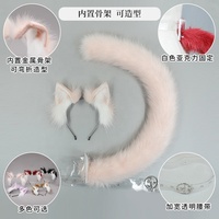 Bandeau d'oreille d'animal en peluche fait à la main japonais Lolita Cat Fox Ears Hair Clip Furry Accessory
