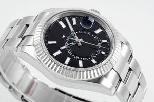 Montre mécanique de luxe de qualité supérieure, étanche, 42mm, mouvement ZF Factory ETA 2824, 32.69.34, acier 904l, cadran noir multifonction - Product Image 4