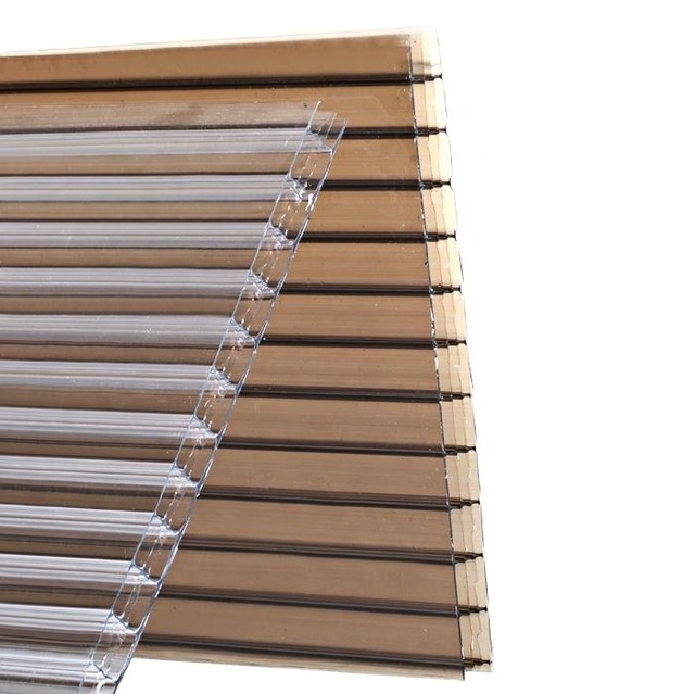 Polycarbonate Hurricane Lenticular Sheets Material Board Polycarbonate Hollow Sheet with wings Skylight