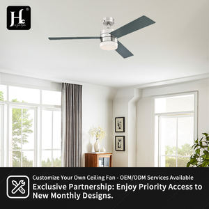 52 Inch 3 ABS Blades Low Noise Indoor Decorative Dc Motor Led <b>Remote</b> <b>Control</b> <b>Ceiling</b> <b>Fan</b> <b>With</b> <b>Light</b> - Product Image 6