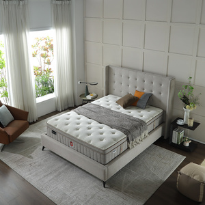 factory organic cotton fabric bedroom OEM ODM full size mattresses meomory foam hotel pocket spring mattress