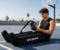 Bottes de récupération à compression d'air VU Professional à 12 chambres pour la thérapie de récupération sportive, la circulation sanguine et la rééducation musculaire