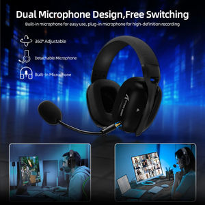 Cuffie da Gaming Wireless <span class=keywords><strong>Attack</strong></span> Shark L80 Pro Over-Ear Tri-Mode con Microfono Staccabile e Design Ultraleggero - Product Image 6
