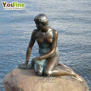 水プールのための屋外装飾有名なブロンズマーメイド噴水像 - Product Image 2