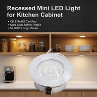 Petit spot encastré rond de 60 mm, éclairage LED pour meubles et éclairage intérieur 5046-45-1