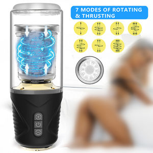 Juguetes de Masturbación Masculina, Muestras Gratis, Pistón Automático Telescópico, Vagina Real, Masturbador Masculino - Product Image 3