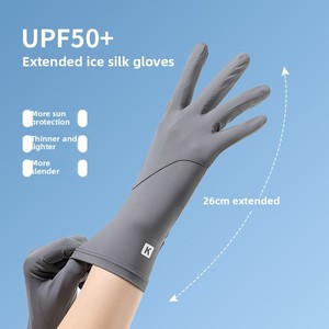 Vente en gros de gants d'été en soie de glace fine longue protection <span class=keywords><strong>pour</strong></span> le cyclisme en plein air pêche vélo électrique équitation anti-dérapant écran tactile - Product Image 5