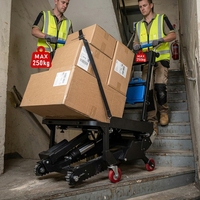 Chariot monte-escalier électrique YCMG 250 kg, robuste, à chenilles, avec frein automatique, batterie au lithium, pour meubles et appareils électroménagers, CE ISO