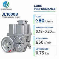 Séparateur d'huile et de gaz JL1000B ≥70L/min avec pompe à palettes intégrée et raccord de type A Bennett pour distributeur de carburant