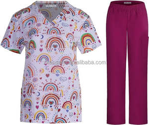 प्री-सेल शैली नर्सिंग स्क्रैब सूट प्लस आकार महिलाओं के लिए समान सेट - Product Image 2