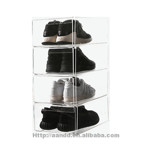 Caja de Acrílico Transparente Personalizada y Económica para Zapatos y Tenis, Caja de Exhibición de Lucite con Tapa para Calzado Deportivo - Product Image 2