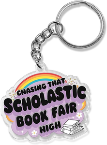 Llavero de moda al por mayor, ligero, impermeable, de 2 pulgadas, de acrílico con patrón de letras, accesorios para llaveros - Product Image 6