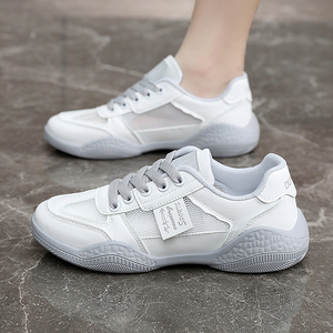 Zapatos de Mujer a la Moda, Zapatos Blancos Transpirables de Malla para Verano, Zapatos Deportivos Casuales Planos - Product Image 6