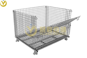 YiLian-Lourd Pliable Pliable 1000kg Capacité En Acier Galvanisé Protection Contre La Corrosion Entrepôt Gabion <span class=keywords><strong>Cage</strong></span> De Stockage ODM - Product Image 2