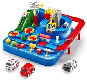 Brinquedo à prova d' água, venda quente de meninos, máquina de mesa, brinquedo para crianças, jogos educativos, carro, grande aventura, pista, brinquedos com 3 carros, dropshipping