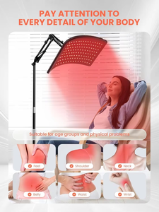 Vendita a caldo luce rossa terapia luce rossa avvolgente luce infrarossa terapia lampada con lampada terapia Stand per il corpo e il viso - Product Image 2